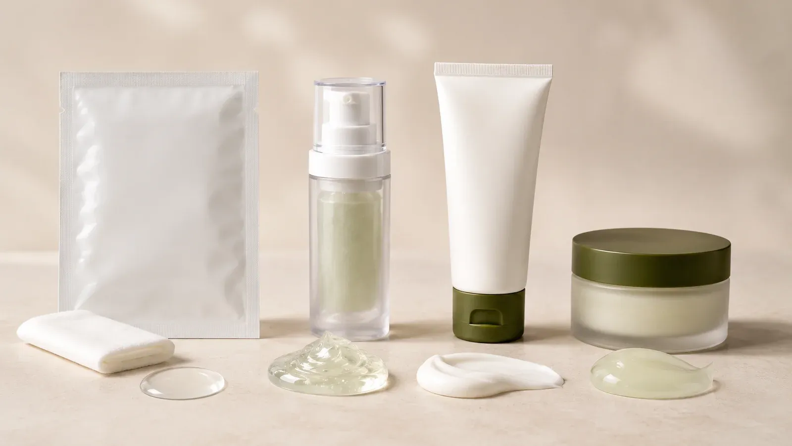 Sheet, gel, cream, and sleeping mask formats paired with distinct essence, gel, cream, and gel-cream textures